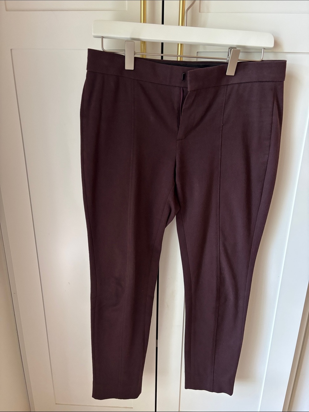 Banana Republic Sloane maroon dress pants size O short 24” inseam